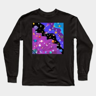 a space traveler Long Sleeve T-Shirt